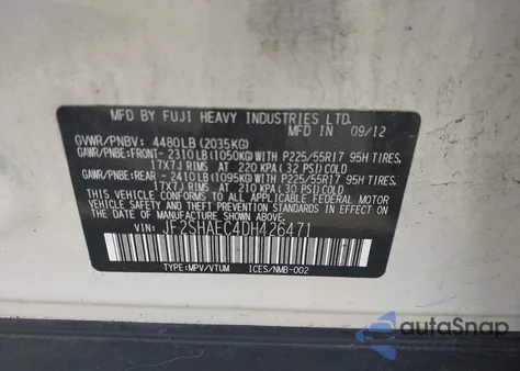 2013 Subaru Forester 2.5X Limited из США, поврежденный, VIN JF2SHAEC4DH426471